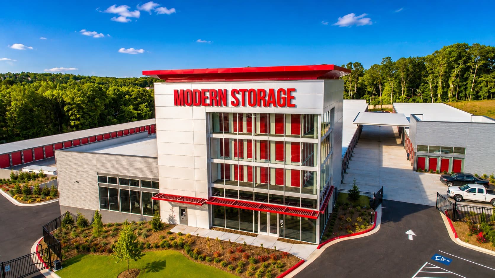 Modern Storage® West Little Rock self-storage facility exterior in Little Rock Arkansas
